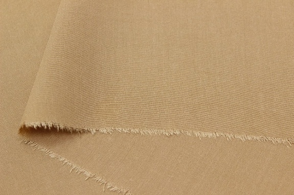 Штапель цв.Песочно-желтый, ш.1.45м, вискоза-100%, 110гр/м.кв