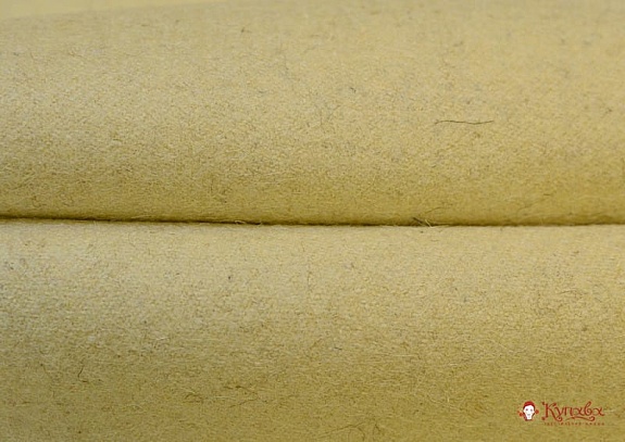 Ткань шерстяная, цв.Молочный, ш.1.4м, шерсть-80%, ПА-20%, 681гр/м.кв