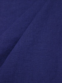Полулен костюмный с эффектом мятости цв.Джинсово-фиолетовый, СОРТ2, ш.1.52м, хл-70%, лен-30%