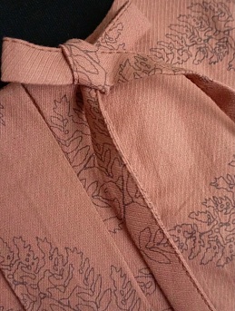 Платье свободного кроя из плательного хлопка "Папоротник"