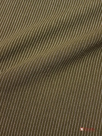 Пестрядь "Мелкая полоска на коричнево-зеленом", ш.1.4м, хлопок-95%, п/э-5%, 160гр/м.кв