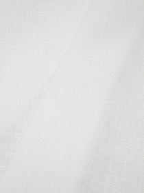 Лен сорочечный цв.Белый (оптически отбеленный), ш.1.5м, лен-100%, 145гр/м.кв