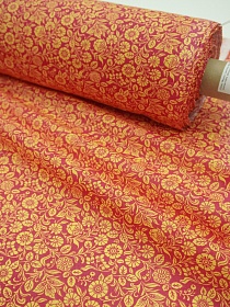 Ситец "Фиона - желтые цветы", ш.0.8м, хлопок-100%, 85гр/м.кв