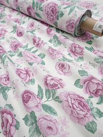 Перкаль "Розалия", цв.лилово-розовый, ш.1.5м, хлопок-100%, 100гр/м.кв