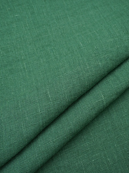 Лен костюмный с эффектом мятости цв.Хвоя, ш.1.45м, лен-100%, 250гр/м.кв