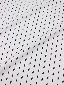 Штапель "Стёжки - дорожки" цв.белый, ш.1.43м, вискоза-100%, 90гр/м.кв