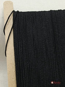 Шнур цв.черный, 3мм, хлопок-100%#017750