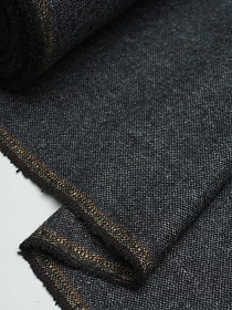 Шерсть пальтово-костюмная Твид цв.Темно-серый, ш.1.5м, шерсть-50%, п/э-50%, 340гр/м.кв