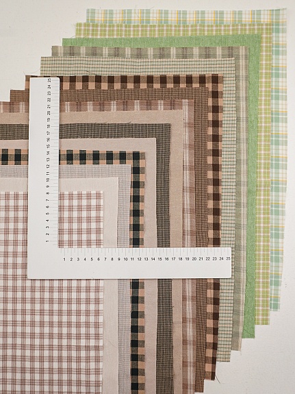 Набор тканей для рукоделия "Вареный хлопок: Домашний уют №8", 45*30 см, 15 шт