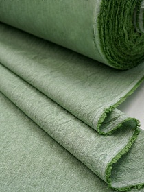 Вареный (стираный) хлопок цв.Зеленая трава меланж, ш.2.5м, хл-100%, 120гр/м.кв