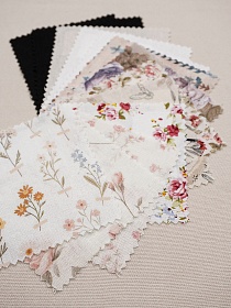 Комплект образцов "Лен с вискозой (Digital)" №1