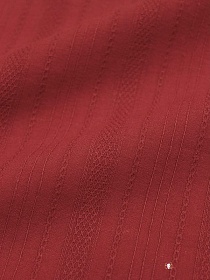 Фактурный хлопок "Рельефные полоски" цв.Красный терракот, ш.1.43м, хл-100%, 120гр/м.кв