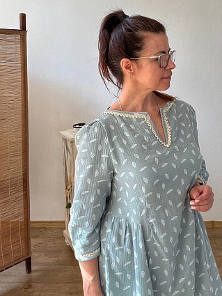 Домашнее платье из муслина