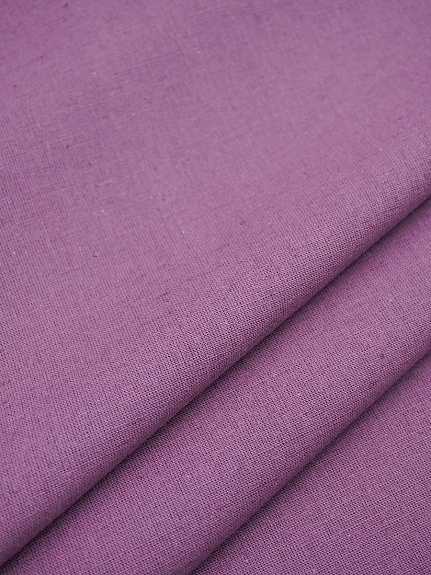 Полулен постельный цв.Лилово-сливовый флер, ш.2.2м, лен-30%, хлопок-70%, 155гр/м.кв