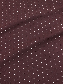 Теплый хлопок "Мелкие звезды на т.шоколадно-лиловом", ш.1.52м, хлопок-100%, 150гр/м.кв