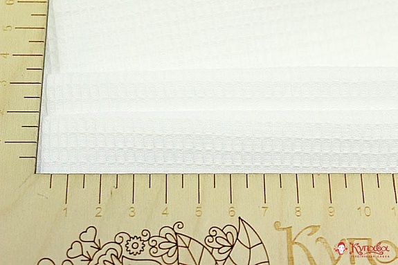 Вафельное полотно (холст) цв.Белый, ГОСТ, ш.0.45м, хлопок-100%, 230гр/м.кв