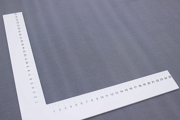 БРАК (цена снижена) Лен с вискозой с эффектом мятости цв.Серый с бирюзовым оттенком, ш.1.53м