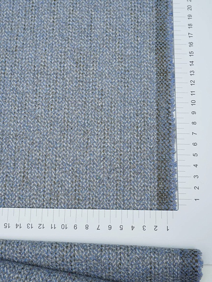 Шерсть пальтово-костюмная Твид "Елочка" цв.серо-голубой, ш.1.5м, шерсть-20%, п/э-80%, 370гр/м.кв