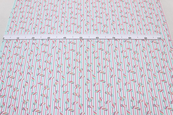 Футер 2-х нит. начес "Зефирки тутти-фрутти", ш.2.14м(1.07м*2, чулок), Карде, хлопок-100%, 180гр/м.кв