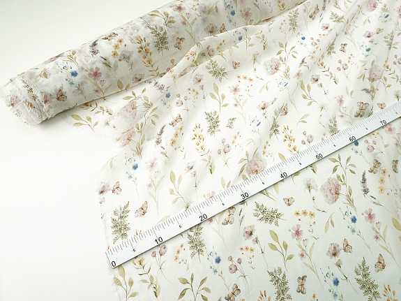 Вискозный шифон (Digital) "Ласковый взор", СОРТ2,  ш.1.5м, вискоза-75%, нейлон-25%, 50гр/м.кв