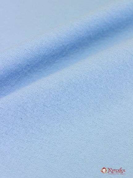 Фланель цв.Светло-голубой, ш.0.75м, хлопок-100%, 167гр/м.кв