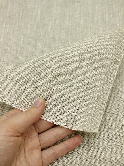 Холст-дорожка цв.Натуральный, ш.0.5м, лен-100%, 325гр/м.кв