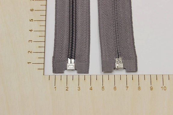 Молния спиральная №5 цв.серо-сиреневый флёр, 65см