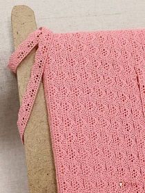 Кружево цв.коралловый светло-розовый-2, ш.12мм, хлопок-90%, п/э-10%