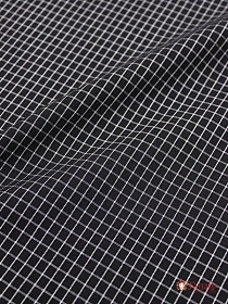 Пестрядь "Средняя клетка на черном", ш.1.40м, хл-95%, п/э-5%, 140гр/м.кв