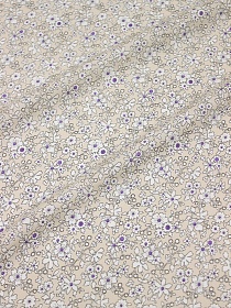 Штапель "Малика" цв.светло-бежевый, ВИД2, СОРТ2, ш.1.42м, вискоза-100%, 90гр/м.кв