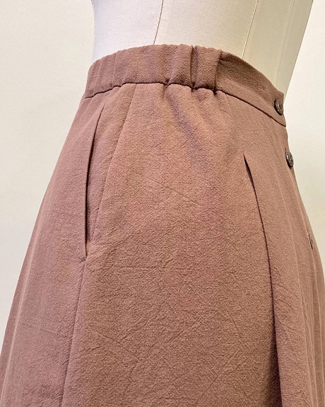 Юбка из хлопка крэш по МК OnePattern