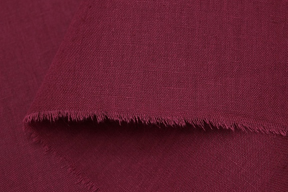 Полулен цв.Винтажно-бордовый, ш.1.5м, лен-56%, хлопок-44%, 150гр/м.кв