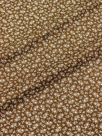 Импорт. хлопок "Лесана" цв.коричневый,  ш.1.45м, хлопок-100%, 105гр/м.кв