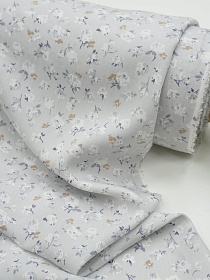 Штапель "Рослини" цв.светло-серый, ш.1.45м, вискоза-100%, 105гр/м.кв