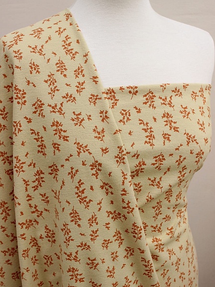 Теплый хлопок "Луана" цв.бежево-желтый, ш.1.51м, хлопок-100%, 160гр/м.кв