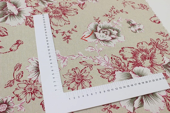 Мерный лоскут Полулен "Франческа", СОРТ2, ш.1.55м, лен-40%, хлопок-40%, п/э-20%,170гр/м.кв