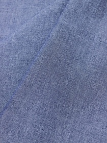 Вареный (стираный) хлопок цв.Т.джинсово-синий меланж, ш.2.52м, хлопок-100%, 125гр/м.кв
