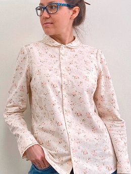 Блуза Esenia из теплого хлопка "Розовый винтаж"