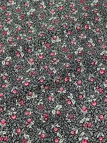 Импорт. хлопок "Агапия" цв.черный, ш.1.45м, хлопок-100%, 100гр/м.кв