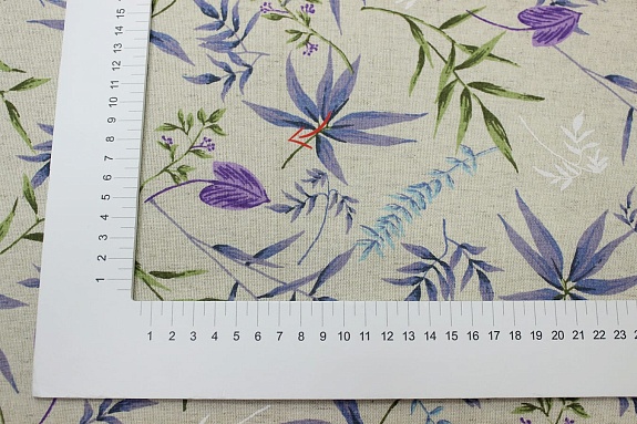 Полулен "Прохладный полдень" (на суровом), СОРТ2, ш.1.5м, лен-30%, хлопок-70%, 140гр/м.кв