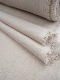 Полулен постельный с эффектом мятости цв.Суровый, СОРТ2, ш.2.6м, лен-30%, хлопок-70%, 160гр/м.кв