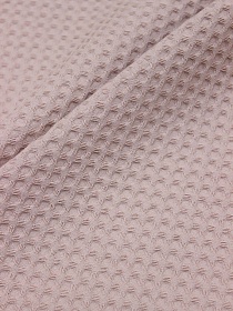 Вафельное премиум-полотно "Italy" цв.Бежевая пудра, ш.1.5м, хлопок-100%, 240гр/м.кв