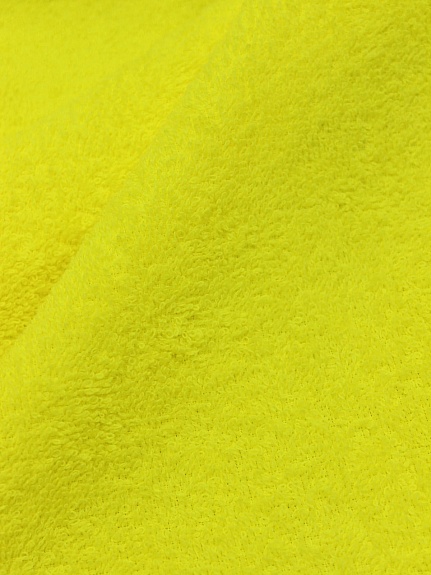 Махровая ткань цв.Лимонный, ш.1.5м, хлопок-100%, 350гр/м.кв