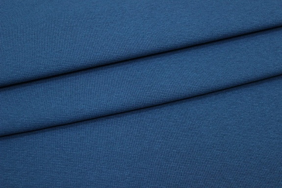 Рибана цв.Петроль, ш.1,7м (0,85м*2, чулок), хлопок-95%, лайкра-5%, 220гр/м.кв