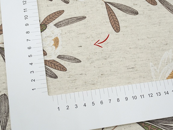 Полулен "Летнее пробуждение" (на суровом), ш.2.2м, лен-30%, хлопок-70%, 140гр/м.кв