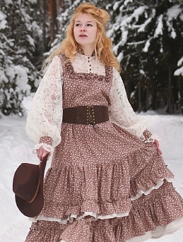 Платье из импортного хлопка "Лесана"