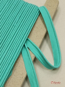 Кант отделочный цв.мятно-изумрудный, ш.15мм/3мм, хлопок-100%
