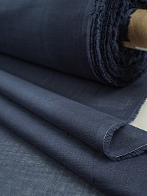 Батист цв.Чернильно-синий флер, СОРТ2 , ш.1.5м, хлопок-100%, 60гр/м.кв