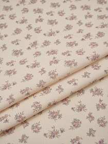 Микровельвет (Digital) "Ванильное лето" цв.кремовый, ш.1.5м, хлопок-100%, 135гр/м.кв
