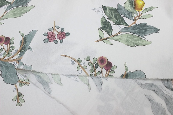 Сатин "Фруктово - ягодный аромат", ш.2.35м, хлопок-100%, 110гр/м.кв